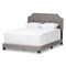 Baxton Studio Willis Modern Light Grey Upholstered Full Size Bed 136-7463 - alternate 1